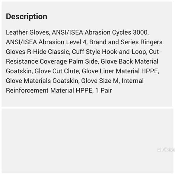 RINGERS GLOVES Hi-Vis Cut Resistant Impact Gloves, A5 Cut Level, Uncoated Size M - Picture 11 of 11